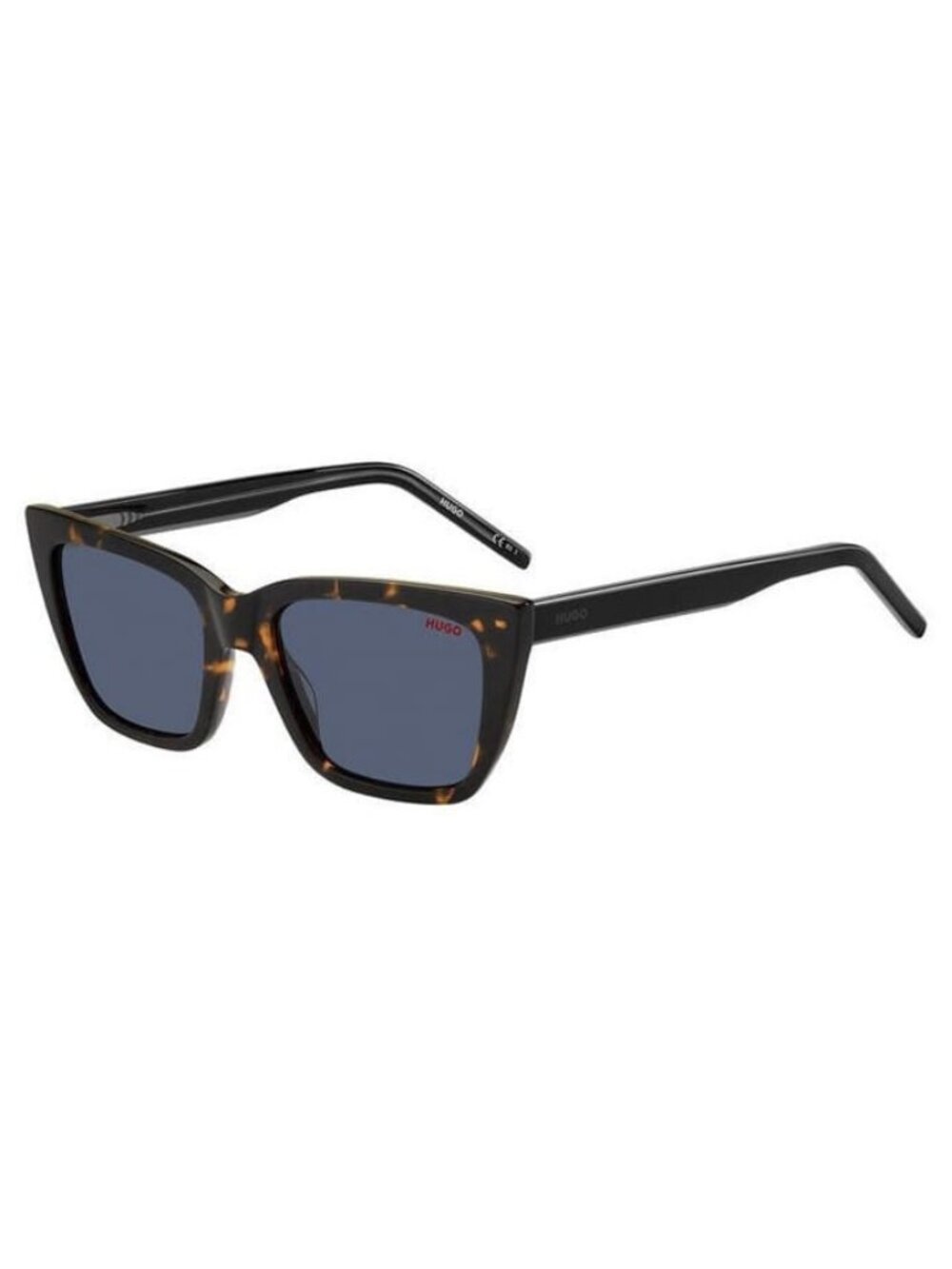 New Authentic Hugo Boss Womens Havana Cat Eye Acetate Sunglasses